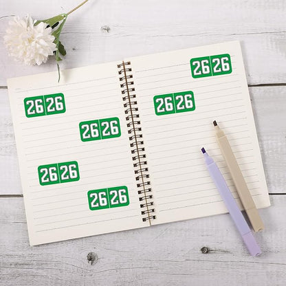 1000pcs 2026 Year Stickers, 3/4x1-1/2 Inch 26 Year Colored Self-Adhesive - Image 3