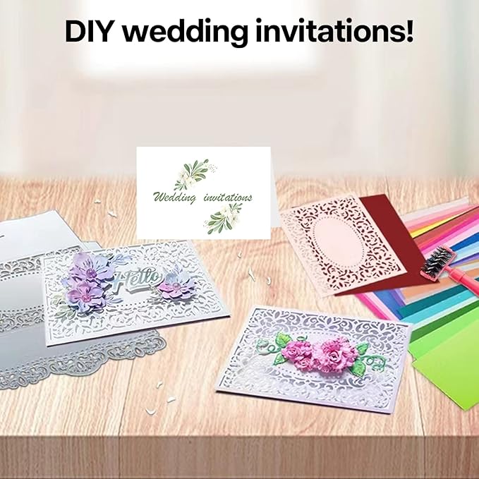 24 Sheets White Shimmer Cardstock 8.5 x 11 Metallic Paper, Goefun 80lb Card - Image 7