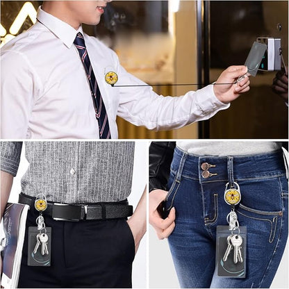 Cute Bee Kind Lanyards for Id Badges, Retractable ID Badge Holder - Image 3