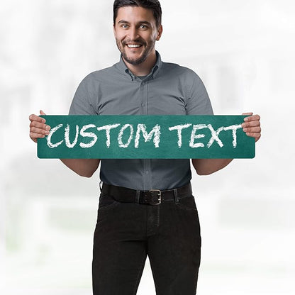 Custom Sign, Custom Street Sign, 11 Font Colors, 13 Font Styles, 4 Hole Options - Image 2