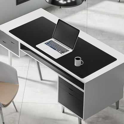 Mydours Extra Long PU Leather Desk Mat, 43.3" x 15.7", Waterproof Surface - Image 2