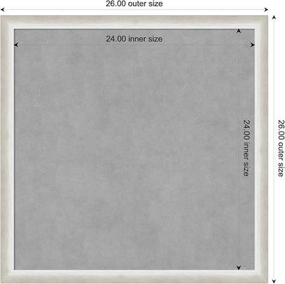 Amanti Art Silver Framed Magnetic Board 26x26 Medium Vision Board - Image 4