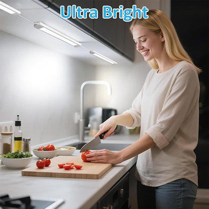 maylit Under Cabinet Lighting Plug in, Renter Friendly Lamp, Wired Indoor Lights - Image 2
