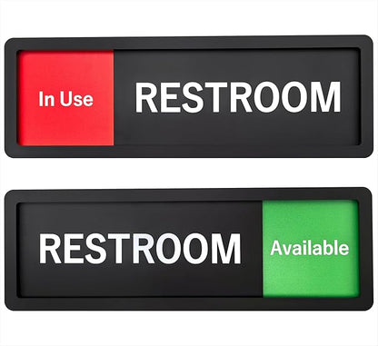 Restroom Sign – In Use/Available Slide Switch Sign ，Premium Durable Acrylic - Image 7