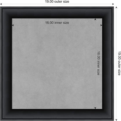 Amanti Art Black Framed Magnetic Board 19x19 Small Vision Board - Image 3
