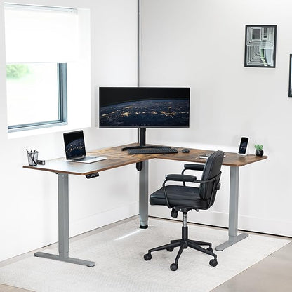 VIVO Electric Corner 63 x 55 inch L-Shaped Standing Desk, Memory Height - Image 7