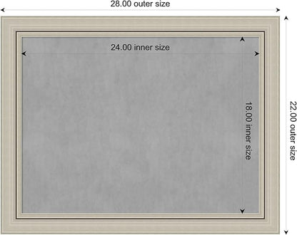 Amanti Art Silver Framed Magnetic Board 22x28 Medium Vision Board - Image 4