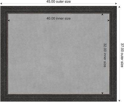 Amanti Art Black Framed Magnetic Board 37x45 X-Large Vision Board - Image 2