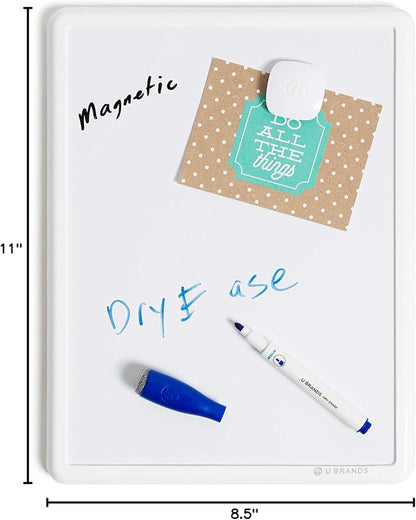 U Brands Contempo Magnetic Small Whiteboard, 8.5” x 11”, Mini White Board - Image 7