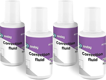 Enday Liquid Correction Fluid Pack of 4, and Home – by Enday by ENDAY