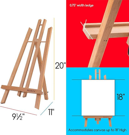 MEEDEN 6 Pack 20 Inch Art Beech Wooden Tabletop Easel - Image 2