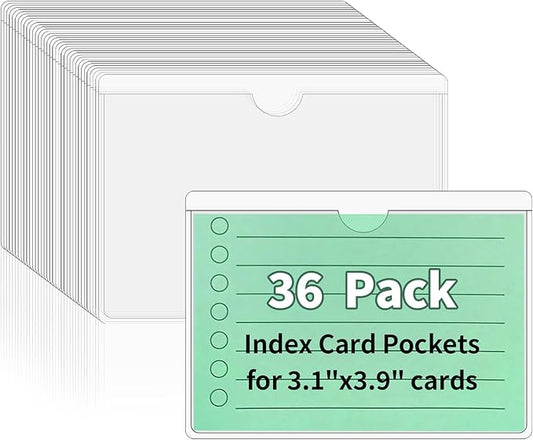 NIUBIER Storage Bin Labels, 36 Pack 3x3.5 Inches Index Card Holder, Removable by NIUBIER