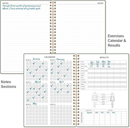 Fitness Journal for Women & Men, A5 Workout Journal/Planner Daily Exercise Log - Image 5