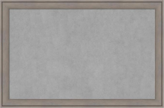 Amanti Art Grey Framed Magnetic Board 23x35 Large Vision Board by AmantiArt