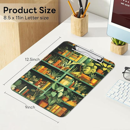 Luminzo Plastic Cute Clipboard Low-Profile Metal Clip, A4 Letter Size 9 x 12.5 - Image 2