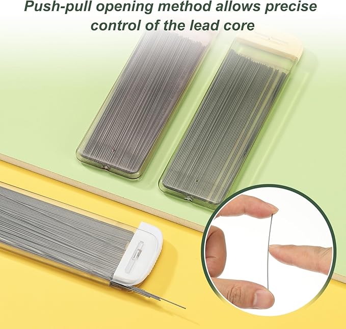 PATIKIL 300Pcs HB Mechanical Pencil Lead, 0.5mm Black Lead Refill Break - Image 4