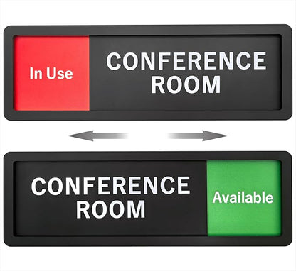 Conference Room Sign – In Use/Available Slide Switch Sign, Premium Durable by Unknown