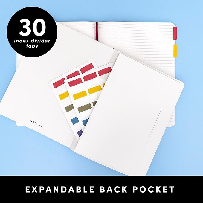 PAPERAGE 2-Pack Softcover Lined Journal Notebook, 176 Pages, Large B5 College - Image 5