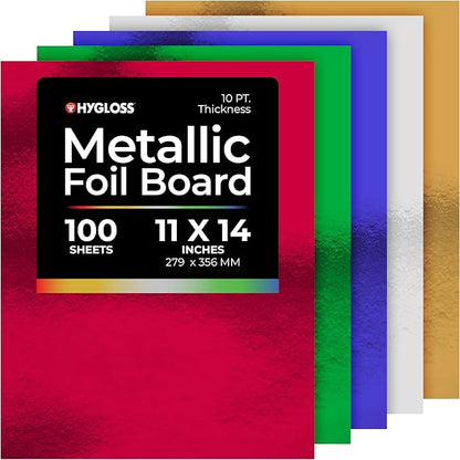 Hygloss Products Metallic Cardstock Sheets by HyglossProductsInc