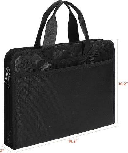 Fireproof Accordion File with Handle, Expandable File Folder Organizer - Image 3