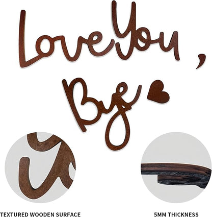 Home Decor Brown Love You Bye Wood Sign Boho Decor Wall Decor Express Love and - Image 6