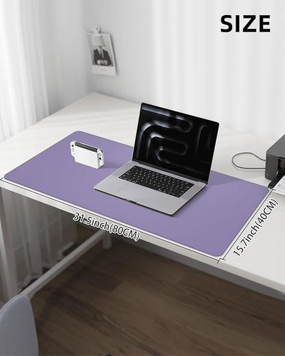 Leather Desk Pad Protector, Office Desk Mat, Non-Slip PU Leather Desk Blotter - Image 5