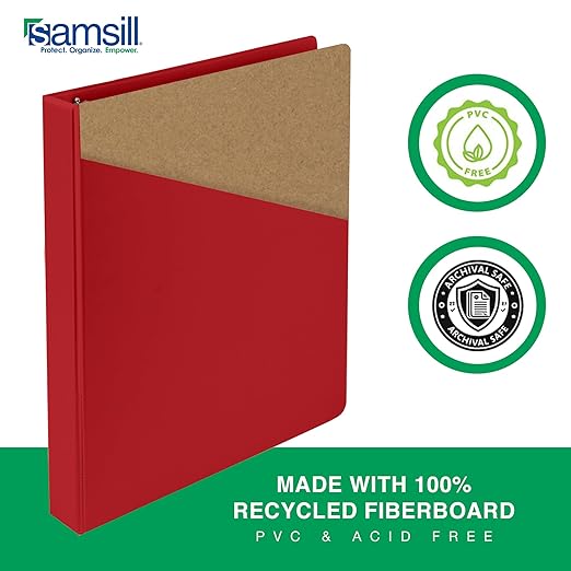 Samsill 1.5 Inch 3 Ring Binders, Made in USA, Economy Round Ring, 325 Sheet - Image 4