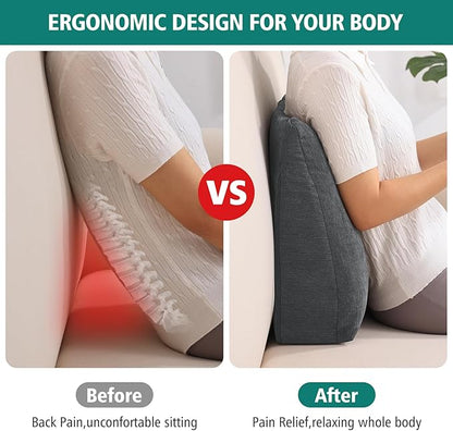 TANYOO Back Support Pillow for Recliner Soft Dual Layer Lumbar Support Pillow - Image 3