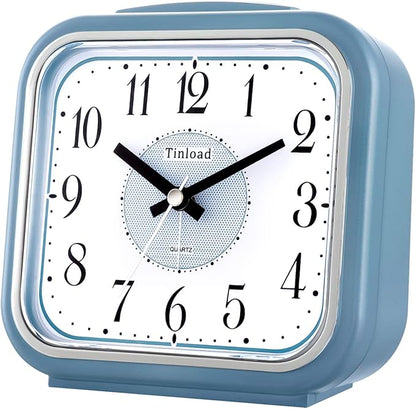 Tinload 5.5" Large Analog Alarm Clock Silent Non Ticking, Gentle Wake, Beep - Image 3