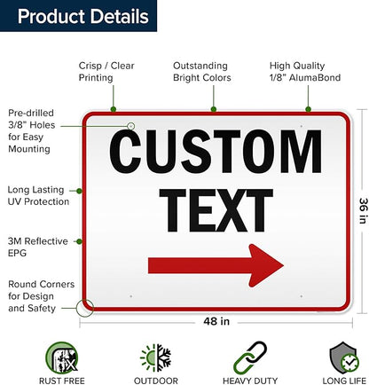 Custom Arrow and Directional Sign by My Sign Center - Image 6