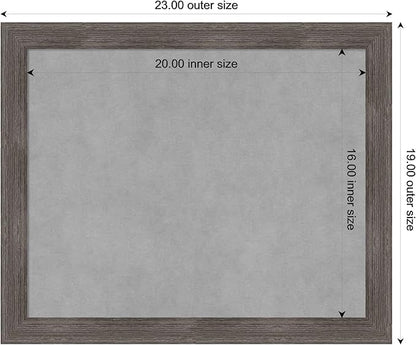 Amanti Art Grey Framed Magnetic Board 19x23 Small Vision Board - Image 3