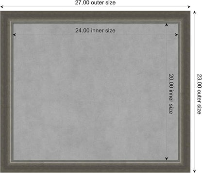 Amanti Art Silver Framed Magnetic Board 23x27 Medium Vision Board - Image 3