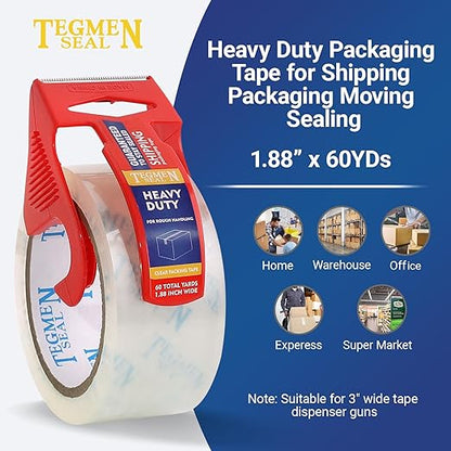 TegmenSeal Heavy Duty Clear Packing Tape - Image 3