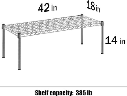 Regal Altair 18" Deep x 42" Wide x 14" Height Wire Shelving Kit | 1-Tier | NSF - Image 3