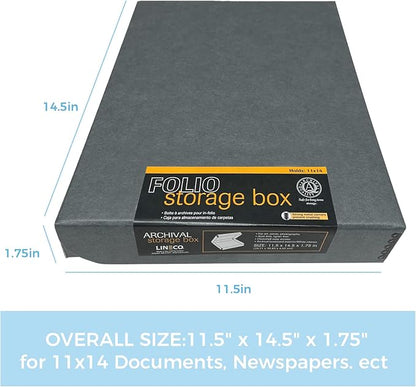 Lineco Folio Storage Box, Clamshell Design - Image 2