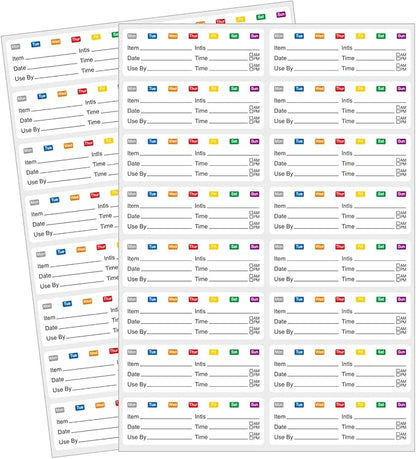 STARLIBOO Removable Freezer Labels Stickers, Blank Freezer Labels by STARLIBOO