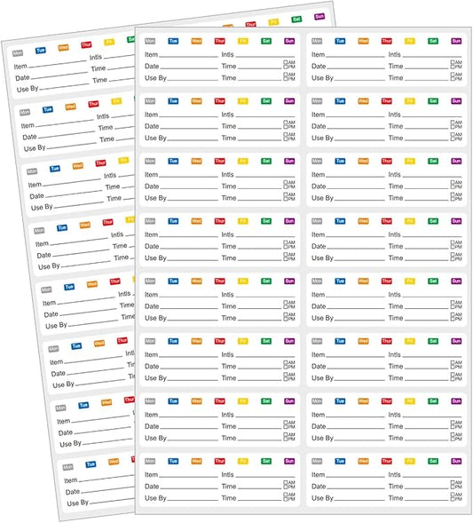 STARLIBOO Removable Freezer Labels Stickers, Blank Freezer Labels by STARLIBOO