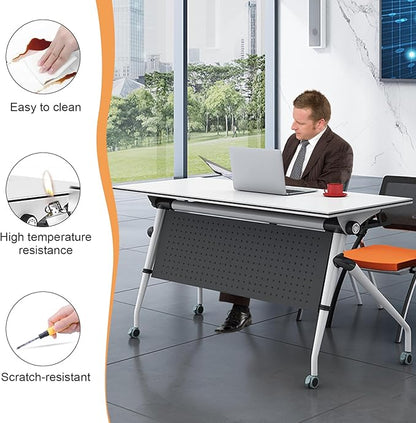 Conference Table, 55.1''Folding Conference Room Table - Image 5