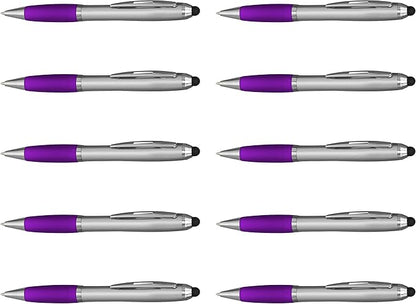 DISCOUNT PROMOS Stylus Ballpoint Pens Set of 10, Bulk Pack by DISCOUNTPROMOS