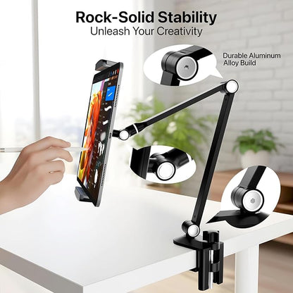Tablet Stand Holder-Adjustable iPad Desk Mount - Image 2