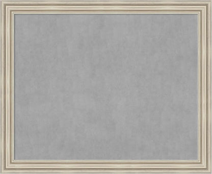 Amanti Art Silver Framed Magnetic Board 38x46 X-Large Vision Board by AmantiArt