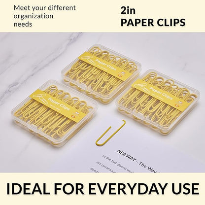 NEEWAY Colorful Large Paper Clips, 2 Inch Jumbo Paper Clips, 3 Pack of 50 - Image 6