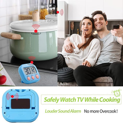 Weewooday 24 Pcs Digital Kitchen Timer Magnetic Timer Bulk On/Off Switch Minute - Image 4