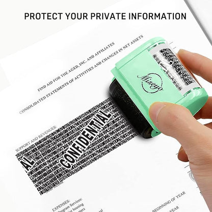 Miseyo Identity Theft Protection Roller Stamp Set - Image 3