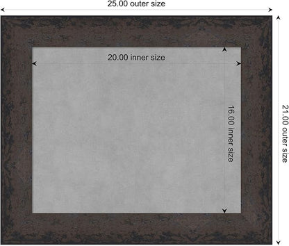 Amanti Art Black Framed Magnetic Board 21x25 Small Vision Board - Image 3