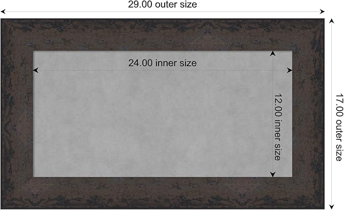 Amanti Art Black Framed Magnetic Board 17x29 Small Vision Board - Image 4
