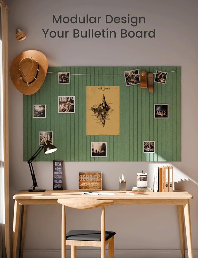 Large Felt Bulletin Board 48" x 36" Cork Board Alternative-12 Pack - Image 5