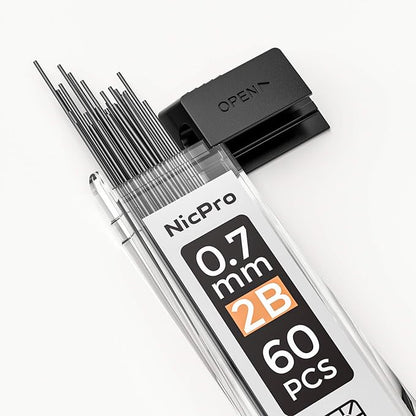 Nicpro 600pcs Mechanical Pencil Refills 0.7 mm, Break Resistant Mechanical - Image 2