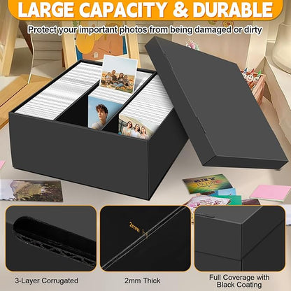 REAQUE 5 Pack Photo Storage Boxes - Image 3