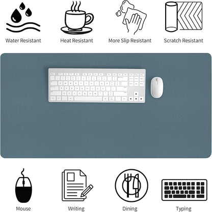 Bloss Light Blue Desk Mat 31.5x15.7, Desk Matt - Image 2